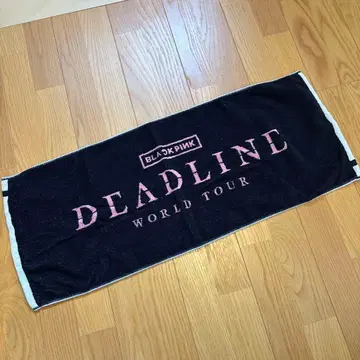 BLACKPINK DEADLINE WORLD TOUR 타월 블랙