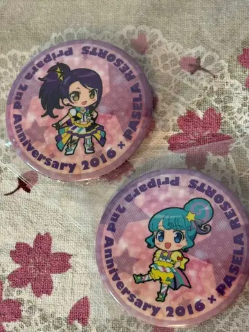 프리파라 캔뱃지 시온 피논 기념 배지 희귀 2016 레어 상품