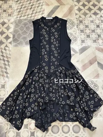 히로코코시노 올 패턴 슬리브리스 원피스 사이즈 38