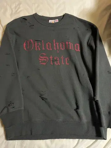 프릭스스토어 Oklahoma State 데미지 가공 맨투맨