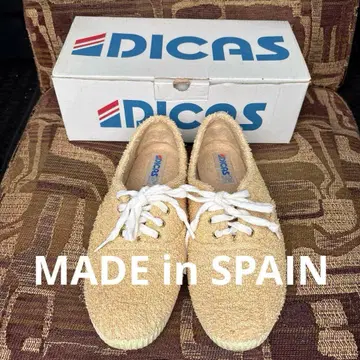 DICAS 스페인산 베이지 타월 원단 스니커즈 디카스 39