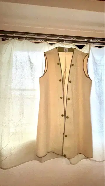 빈티지 프랑스군 라이너 베스트 데드스탁