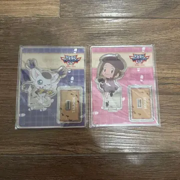 디지몬 어드벤처02 디지몬 퀘스트샵 한정판 아크릴 스탠드 2점