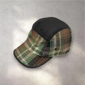 레어 양호한 페이드 00s Manastash 헴프 체크 제트캡