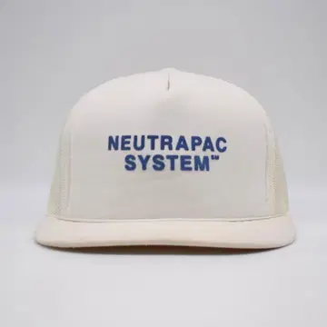 90s 한국제 K-프로 기업 로고 빈티지 메쉬 캡 화이트