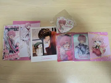 스토푸리 사토미 실사 브로마이드 캔뱃지 트레이딩 카드 스티커