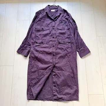 레어 드리스반노튼 밀리터리 롱 셔츠 원피스 에포렛