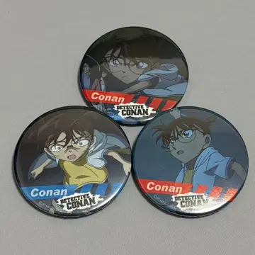 명탐정 코난 순흑의 악몽 장면 캔뱃지 3점 코난