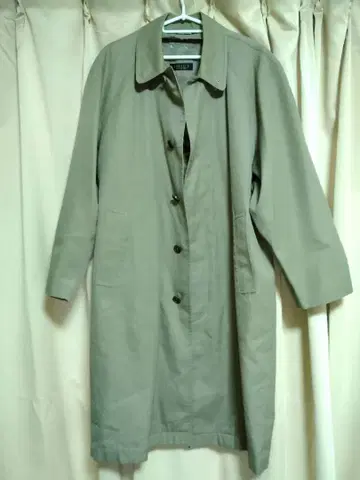 ADVANCE 트렌치코트 프론트 버튼식 이너 포함 카키 S