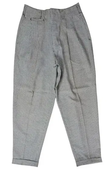 금택 핑크 드래곤 크림 소다 울 로카빌리 팬츠 하운드투스 체크 패턴 S