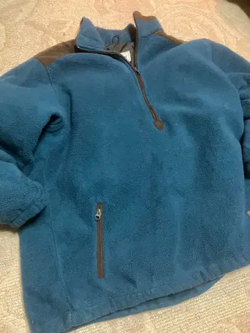 가격 인하 LLBean 플리스 자켓 빈티지 터콰이즈 깨끗함