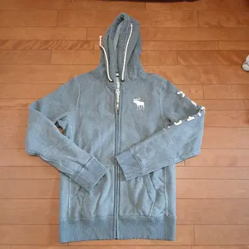 Abercrombie & Fitch 그레이 풀 집업 후드티