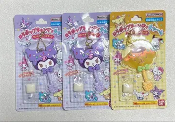 산리오 롤리팝 캔디 참 쿠로미 폼폼푸딩 3개 세트