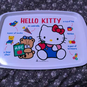 산리오 레트로 HALLO KITTY 1976.1988 트레이 쟁반