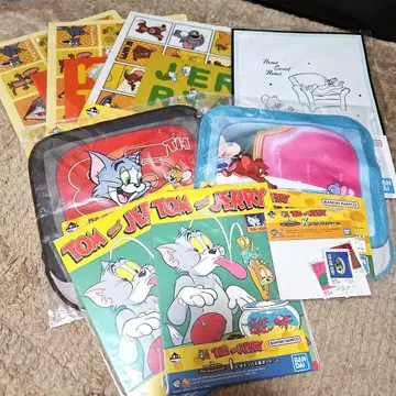 제일복권 톰과 제리 클리어 파일 포스터 스티커 타월 모음