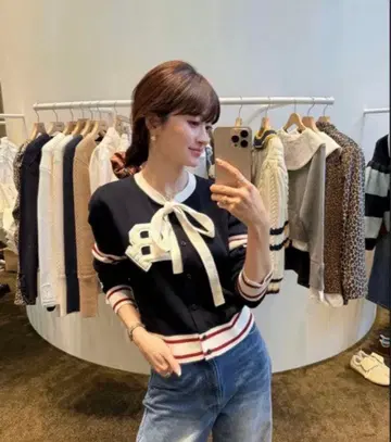 [정품] Bibiy B. CLUB TIE CARDIGAN