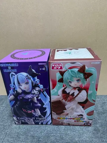 하츠네 미쿠 유키 미쿠 쿠로미 티롤리안 미쿠 피규어 2체 세트