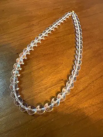 수정 파워스톤 목걸이 부적 금전운 염주 개인 보통 상품 길이 변경 가능