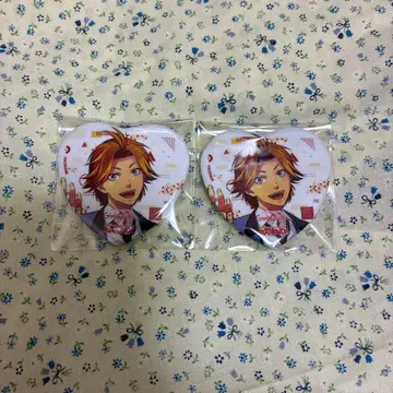 두근두근 메모리얼 Girls Side 하트형 캔뱃지 신명순평 2세트