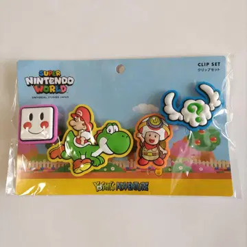 [ 미개봉 새상품 ] USJ 한정판 슈퍼 닌텐도 월드 클립 세트