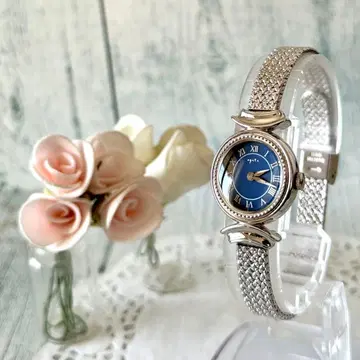 [ 레어 ] agete 아가트 손목시계 앤티크풍 솔라 네이비.