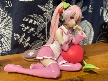 새상품급 벚꽃 미쿠 DesktopCute 피규어 체리 쿠션 개봉품