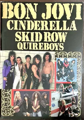 BON JOVI CINDERELLA SKID ROW 팜플렛 (반권 포함)