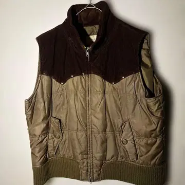 코듀로이/나일론 퀼팅 베스트 154~162 여유로운 3L 레어