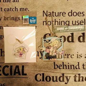 [ 치나츠 & 시나모롤 ] 아크릴 참 & 멀티 마커 젠제로 x 산리오