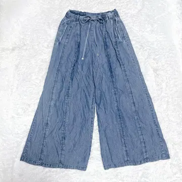 design aera 디자인 아에라 텐셀 데님 와이드 팬츠 프리