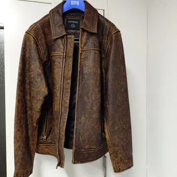 HARLEY-DAVIDSON 브라운 가죽 자켓