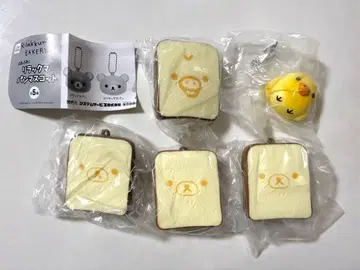 [ 미개봉 새상품 ] 폭신폭신! 리락쿠마 빵 마스코트 5개 세트