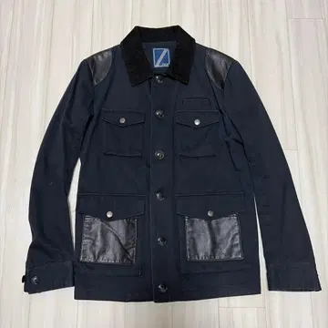 Halb 가죽 절개 헌팅 자켓