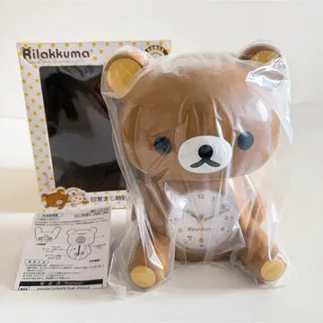 [ 레어 미사용 ] 리락쿠마 저금통 포함 알람 시계 ( 피규어 시계 )