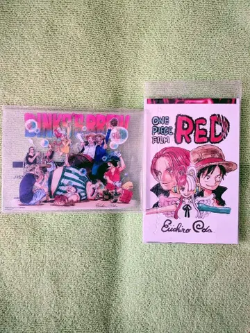 원피스 필름 레드 아크릴 카드 엽서 세트