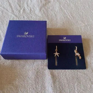 [ 미사용 새상품 ] SWAROVSKI 스와로브스키 2way 후프 귀걸이