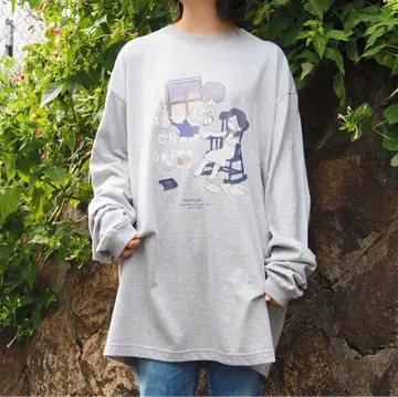 요루시카 밤 외에도 잘 자는 엘마 롱 티셔츠