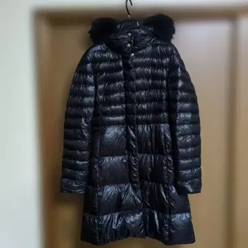 초특가! HERNO 후드 부착 블랙 다운 자켓 사이즈 38