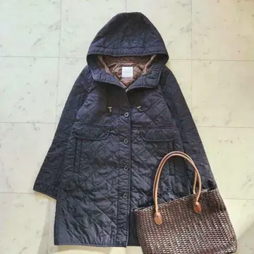 매킨토시 철학 충전솜 퀼팅 코트 38 네이비