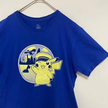 포켓몬 WCS2023 피카츄 T셔츠 로얄 블루 M사이즈