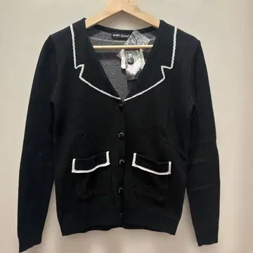 미사용 MARY QUANT 블랙 가디건 M