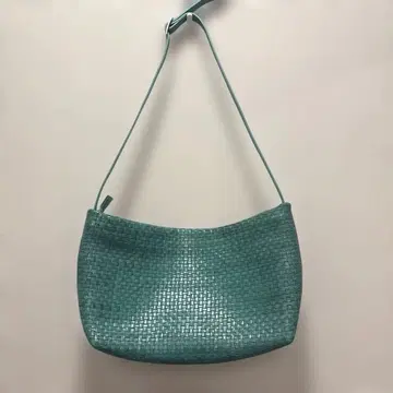 MUTAGIA VITA 뜨개질 가죽 숄더백 그린