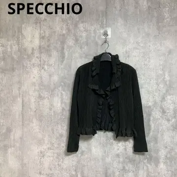 [ SPECCHIO ] 프릴 셔틀 플리츠 가디건 겉옷