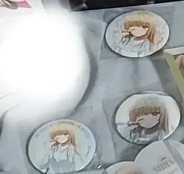 복권Q 옆집 천사님에게 시이나 마히루 아침의 한때 캔 배지