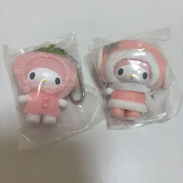 산리오 치비토모 마이멜로디 화과자 눈의 정령 스트랩 키링