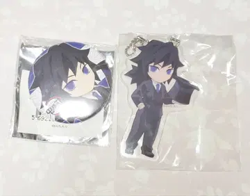 귀멸의 칼날 귀멸의 연회 아크릴 참 캔뱃지 세트 토미오카 기유