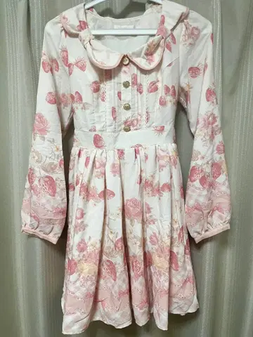 리즈리사 리즈멜로 이치고 패턴 원피스