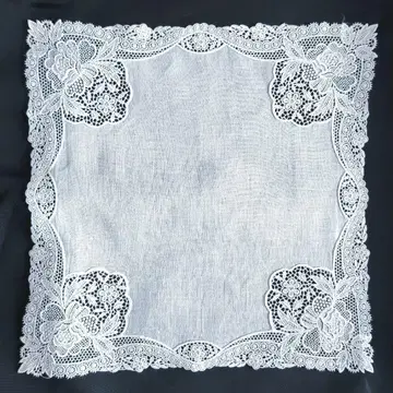 alba 스위스 레이스 손수건 레이스 손수건