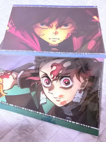 귀멸의 칼날 런치 매트 케이스 탄지로&기유