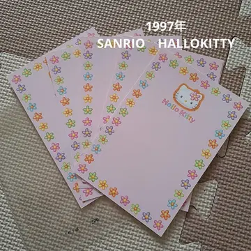 헤이세이 레트로 1997년 산리오 헬로키티 카오하나 엽서 5장 세트
